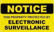 Electronic Surveillance Security Sign