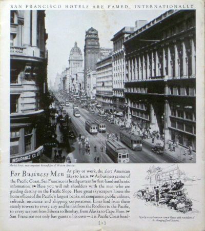 1930s San Francisco Brochure Page 3