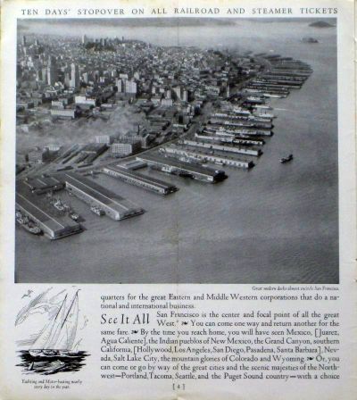 1930s San Francisco Brochure Page 4